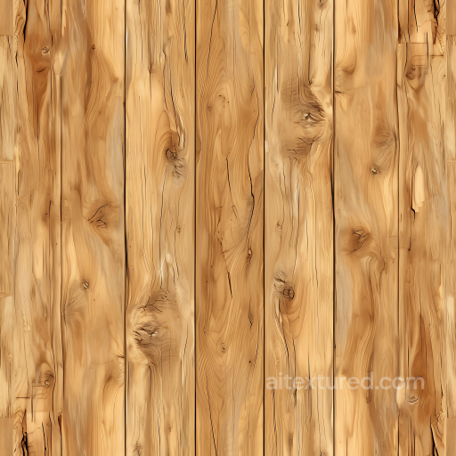 Light Knotted Pine Wood Plank Texture with Natural Grain seamless Wood PBR texture