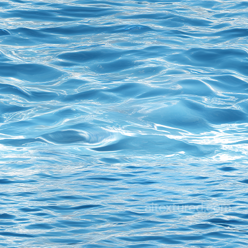 Water PBR Texture with Realistic Ocean Surface and Soft Wave Patterns seamless Water PBR texture