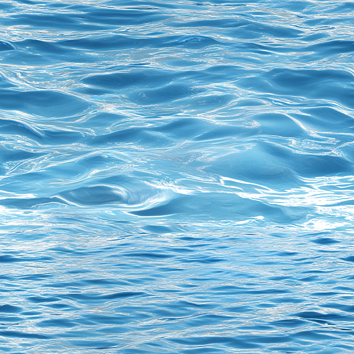 Water with Realistic Ocean Surface and Soft Wave Patterns seamless PBR texture preview