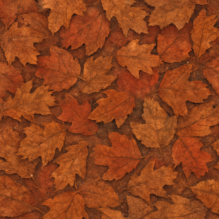 Rough Autumn Leaves seamless PBR texture preview
