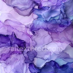 seamless Seamless 3D Alcohol Ink PBR Texture with Purple and Violet Fluid Swirls texture 8k free download PBR
