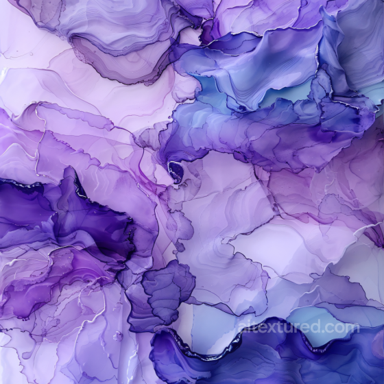 Alcohol Ink PBR Texture with Purple and Violet Fluid Swirls Alcohol ink texture preview