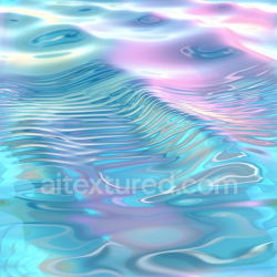 seamless Seamless 3D Water PBR Texture with Stylized Pastel Waves and Reflective Surface texture 8k free download PBR