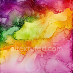 seamless Seamless 3D Alcohol Ink PBR Texture Featuring Vibrant Rainbow Fluid Marbling and Soft Cellular Edges texture 8k free download PBR