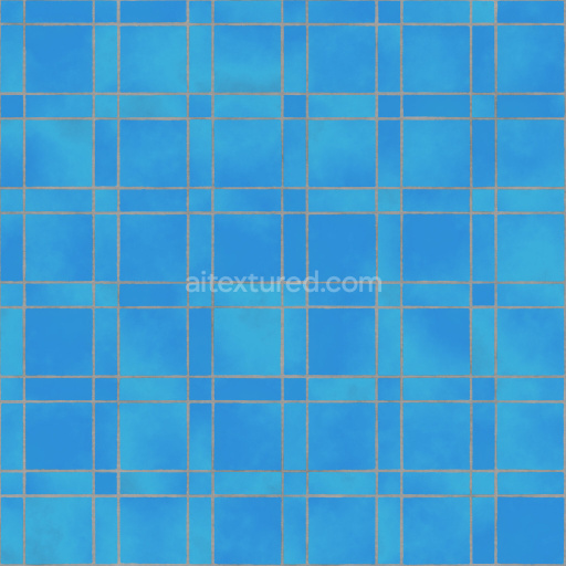 Tiles Blue Seamless Pbr Texture Smooth Glossy