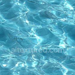 seamless Seamless 3D Water PBR Texture Featuring Clear Turquoise Pool Water with Gentle Ripples texture 8k free download PBR