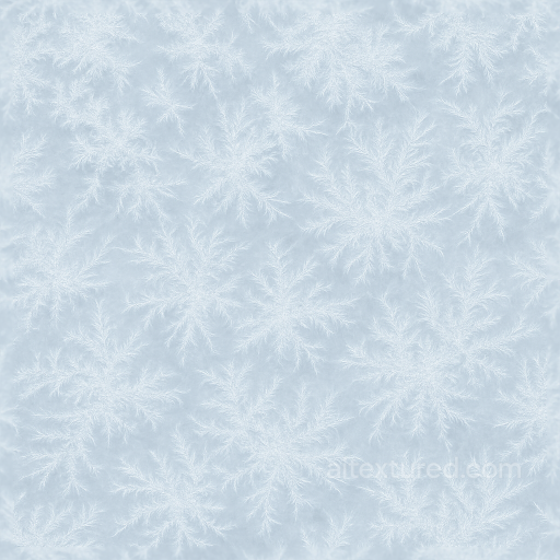 Snowy Ice With Icy Frost And Ice Bloom Details seamless Ice PBR texture
