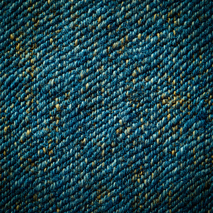 Cracked Denim Fabric With Detailed Holes And Frayed Fibers seamless PBR texture preview