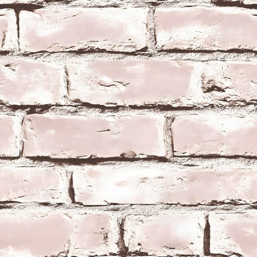 Cracked & Holes PBR Texture of Soft Pink Brick Wall with Weathered Surface seamless Brick PBR texture
