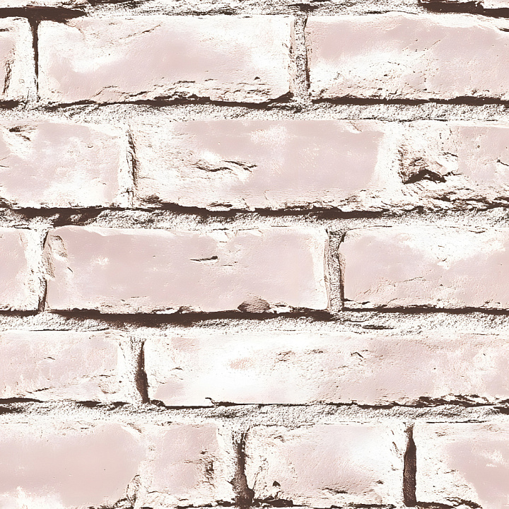 Cracked & Holes of Soft Pink Brick Wall with Weathered Surface seamless PBR texture preview