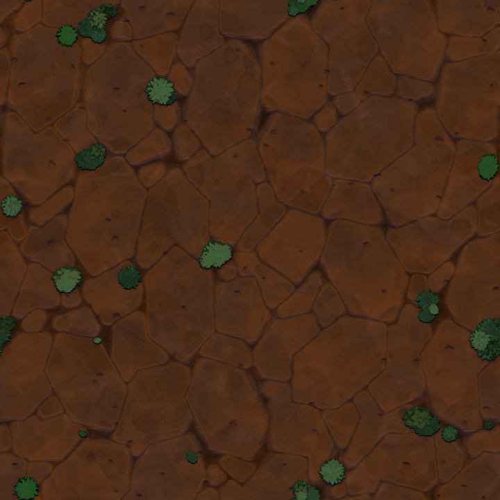 Hand Painted Stylized Dirt Floor Ground Grounding seamless PBR texture preview