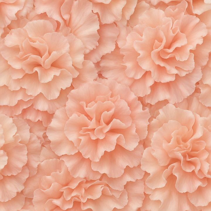 Of Ruffled Carnation Flowers Showing Flower Softness And Detailed Petal… seamless PBR texture preview