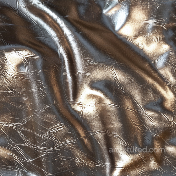 Glossy Distressed Brown Leather Seamless Texture with Fine Wrinkles and Creases Leather texture preview