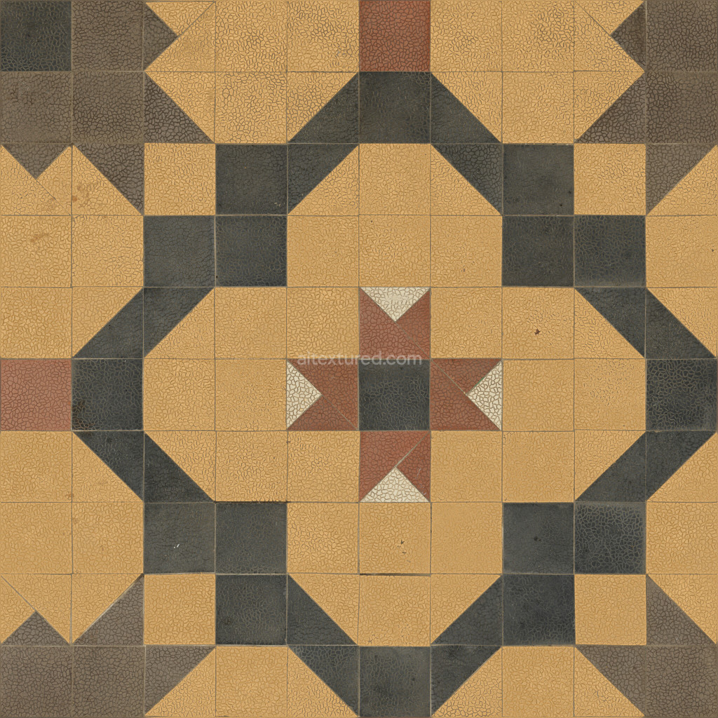 Seamless PBR tiles texture with intricate patterns