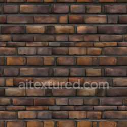 seamless Seamless 3D PBR Cracked Brick Wall Texture with Dark Earthy Tones and Weathered Surfaces texture 8k free download PBR