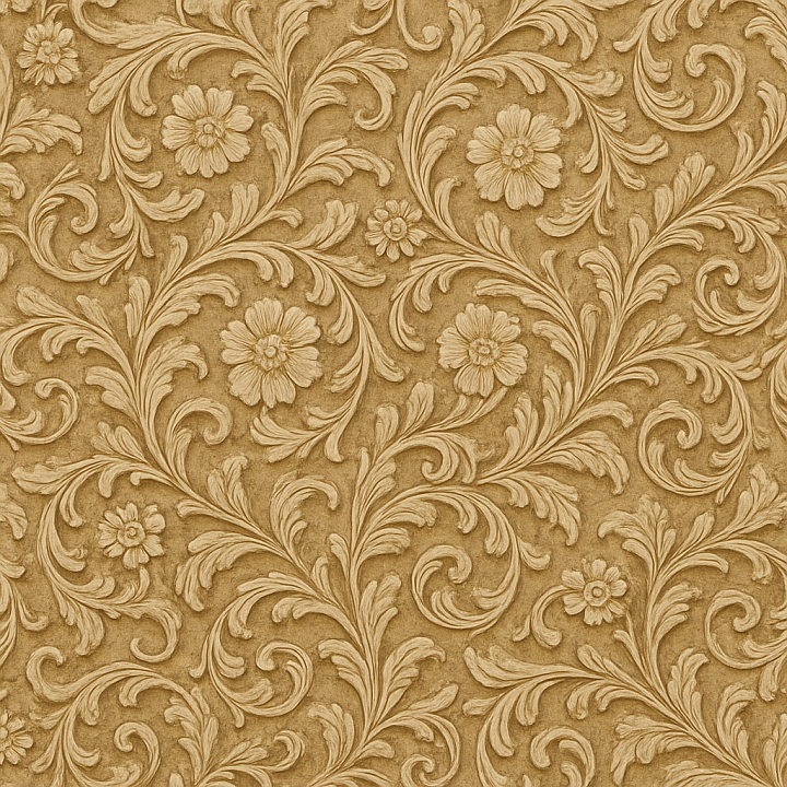 Ornate Floral Pattern seamless PBR texture preview