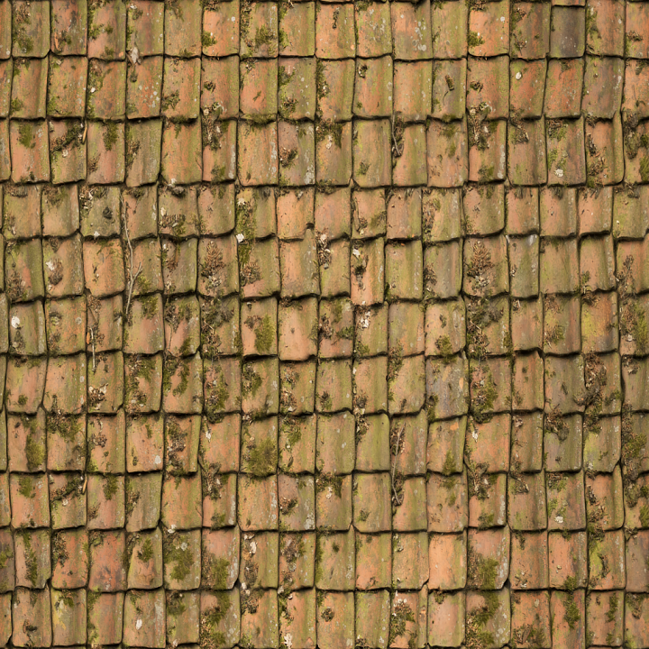 Old Worn Tiles seamless PBR texture preview