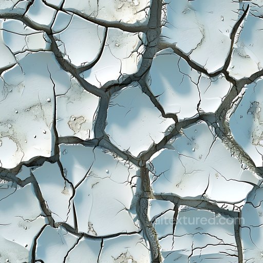 Cracked Plaster Wall Texture with Detailed Fractures and Peeling Paint seamless Cracked & Holes PBR texture