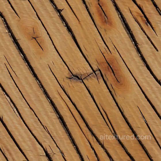 Weathered Pine Wood Planks Texture with Cracks and Knots Wood texture preview
