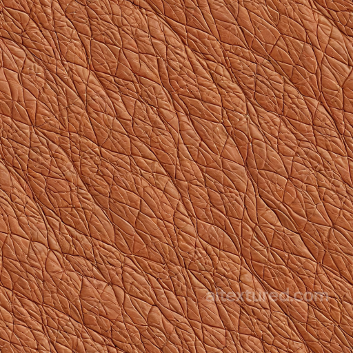 Wrinkled Tan Leather PBR Texture with Deep Creases seamless Leather PBR texture
