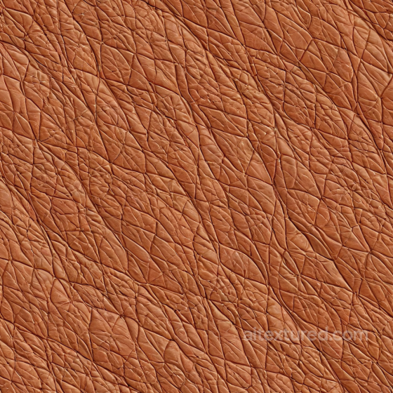 Wrinkled Tan Leather PBR Texture with Deep Creases Leather texture preview