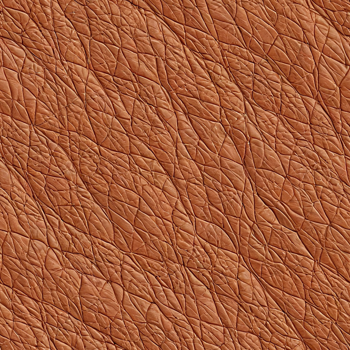 Wrinkled Tan Leather with Deep Creases seamless PBR texture preview