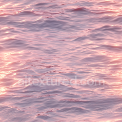seamless Seamless 3D Water PBR Texture of Pink Sunset Ocean Surface with Gentle Waves texture 8k free download PBR