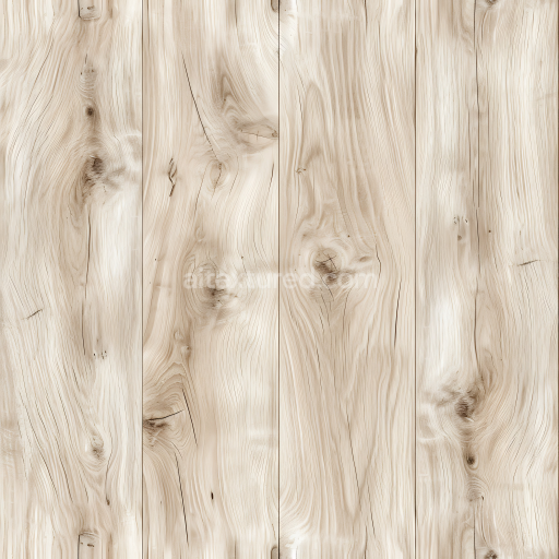 Seamless 3D PBR Texture of Light Knotty Pine Wood Planks with Natural Grain