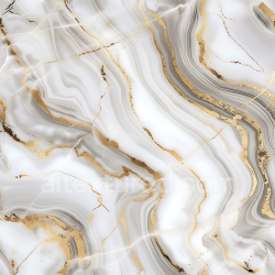 seamless Seamless 3D Glossy White Marble PBR Texture with Elegant Gold Vein Swirls texture 8k free download PBR