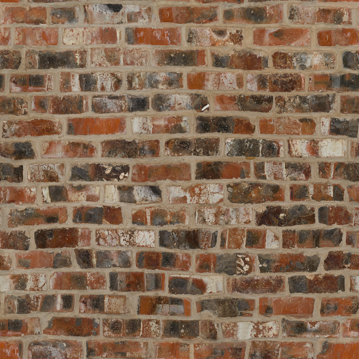 Brick Wall - Concrete Brick Bricks Rough Uneven Wall seamless PBR texture preview