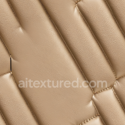 seamless Seamless 3D Quilted Beige Leather PBR Texture with Subtle Grain and Stitching texture 8k free download PBR