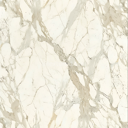 Seamless 3D Bianco Lasa Natural White Marble PBR Texture with Soft Grey Veins