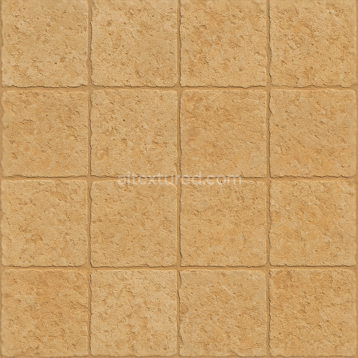 Seamless 3d texture pbr 8k limestone tiles mosaic with earth tones and matte finish
