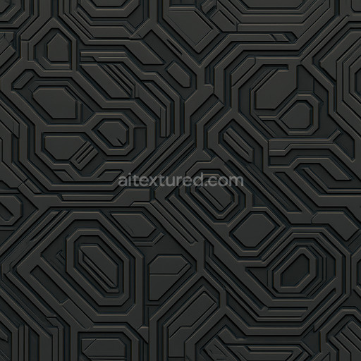 Decorative Futuristic Panel Texture Seamless 1024X1024
