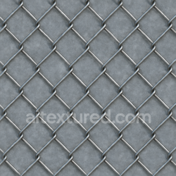 seamless Seamless 3d texture pbr 8k chain link fence with galvanized metal and fence wire details texture 8k free download PBR