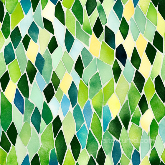 mosaic PBR texture featuring green-yellow irregular glass tiles Mosaic texture preview