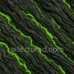 seamless Toxic Basalt Flow Texture texture 8k free download PBR