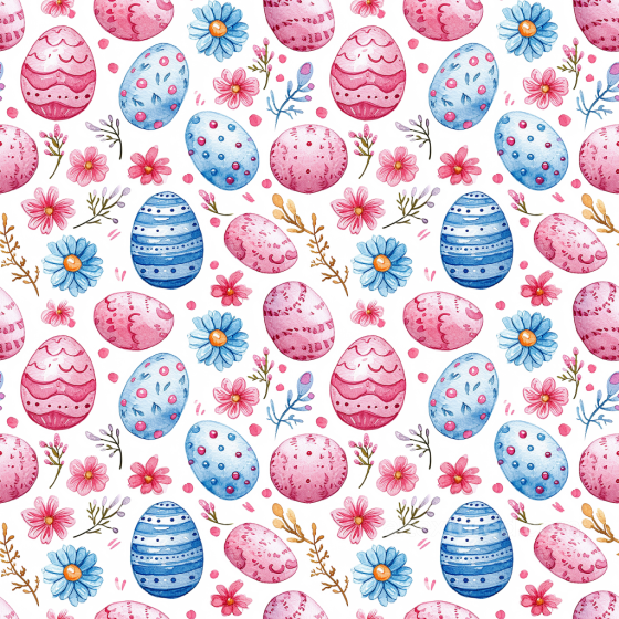 All Easter Digital paper Texture of Hand-Painted Easter Eggs and Floral Pattern All Easter Digital paper texture preview