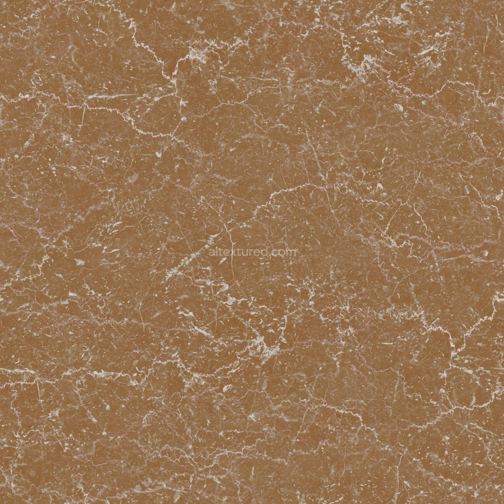 Seamless PBR marble texture in rich brown tones