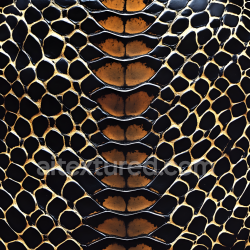 seamless Seamless 3D PBR reptile skin texture featuring glossy black and brown scales with organic pattern texture 8k free download PBR