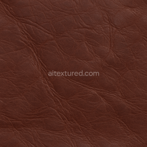 Preview — Seamless 3D Texture PBR 8K Vintage Oxblood Leather with Creased Grain