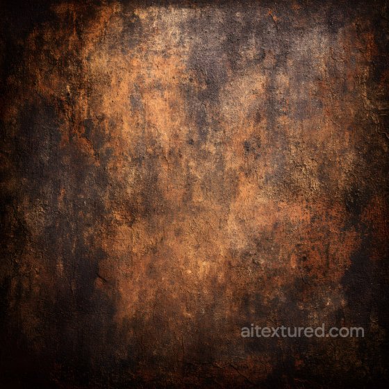 cracked rusty metal PBR texture with rich dark orange and brown tones Rust texture preview