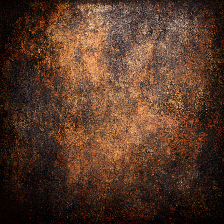 Cracked Rusty Metal With Rich Dark Orange And Brown Tones seamless PBR texture preview