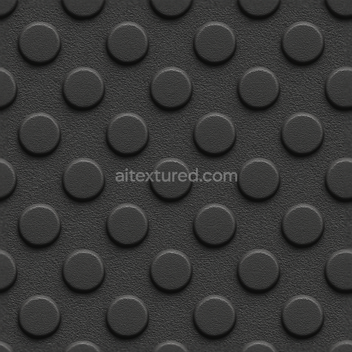 Seamless 3d texture pbr 8k tactile plate with rubber dots on textured rubber and high durability coating