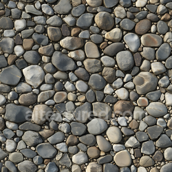 seamless Seamless 3D PBR Texture of Smooth River Pebbles with Natural Variation and Weathered Surfaces texture 8k free download PBR