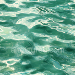 seamless Seamless 3D PBR Texture of Stylized Green Ocean Water with Smooth Waves texture 8k free download PBR