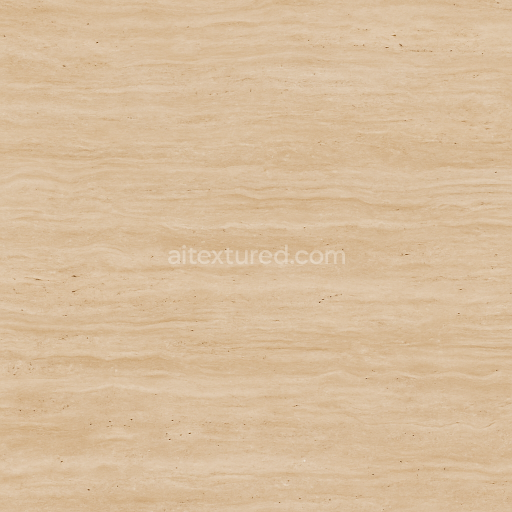 Seamless 3d texture PBR 8k travertine light veined polished stone surface