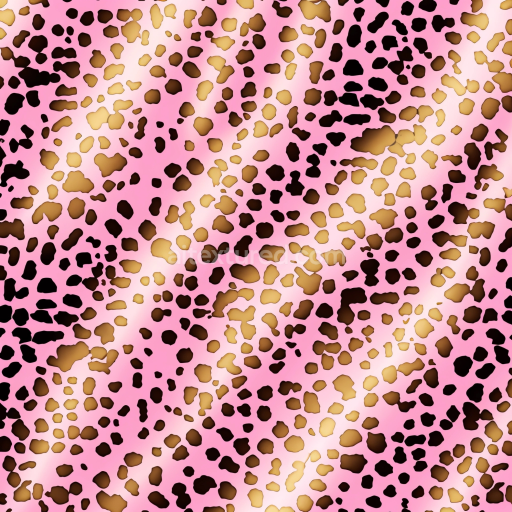 Seamless 3D PBR Pink Leopard Print Texture with Brown and Black Spots