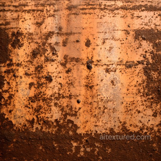 Rusty Cracked Metal PBR Texture with Corroded Spots and Holes Rust texture preview
