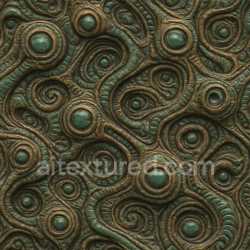 seamless Decorative Alien Surface Texture Seamless texture 8k free download PBR